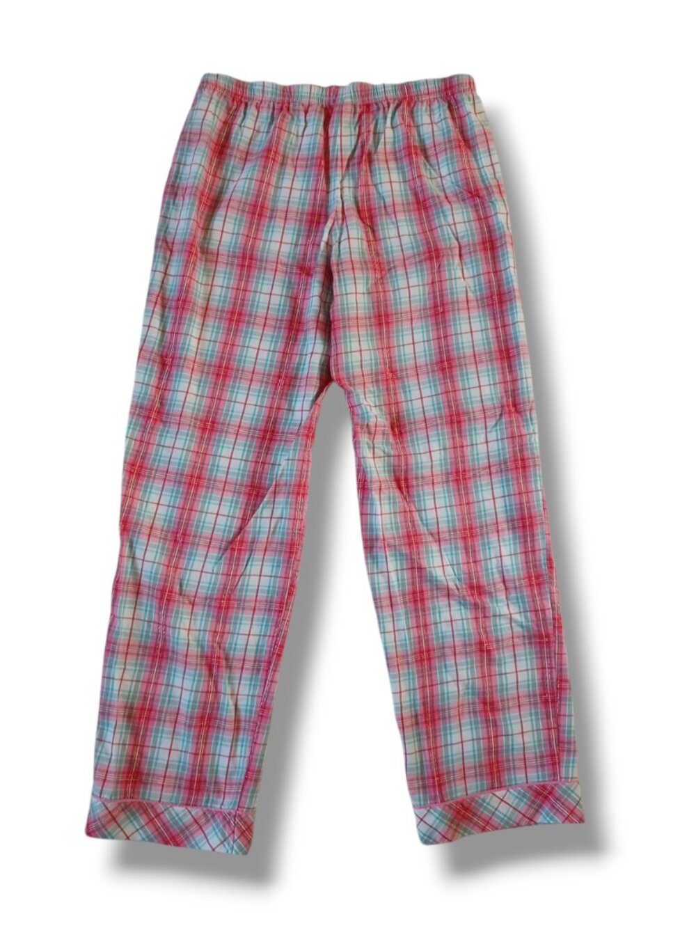 VS Victoria's Secret Womens Pajamas Set Flannel Pink Plaid Long Sleeve Size M - Picture 3 of 15